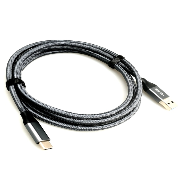 USB3.0 Gen 1 Type C to C Cable PD 60W Braided Data Cable with 10Gbps 5A Current Compatible with Mobile Phones