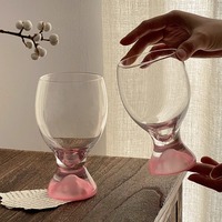 Tasse à bière en forme de trophée de tasse de whisky de jus de boisson de verre de whisky de fond de montagne rose mignon 3D