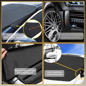 Housse de <span class=keywords><strong>pare</strong></span>-<span class=keywords><strong>brise</strong></span> avant anti-neige et anti-givre toutes saisons en Oxford 600D – <span class=keywords><strong>Protection</strong></span> contre la neige, la glace et l'<span class=keywords><strong>hiver</strong></span> – Accessoires automobiles - Product Image 4