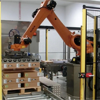 Meilleures ventes mondiales : Pince de préhension pour bras de robot palettiseur KUKA Drive, pour empilage de sacs, cartons et boîtes, destinée aux machines palettiseuses robotisées de sacs.