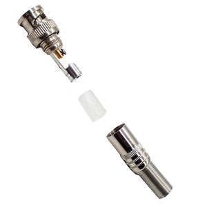 High Quality Factory Male RG59 RG6 Coaxial BNC PIN <b>Connector</b> Plug CCTV <b>Quick</b> Screw BNC <b>Connector</b> - Product Image 3