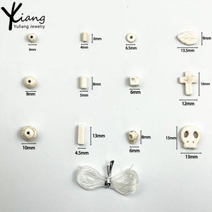 Nieuwe witte ronde platte schelp- en koraalkralenset voor het maken van doe-het-zelf-armbanden en kettingen - Product Image 3