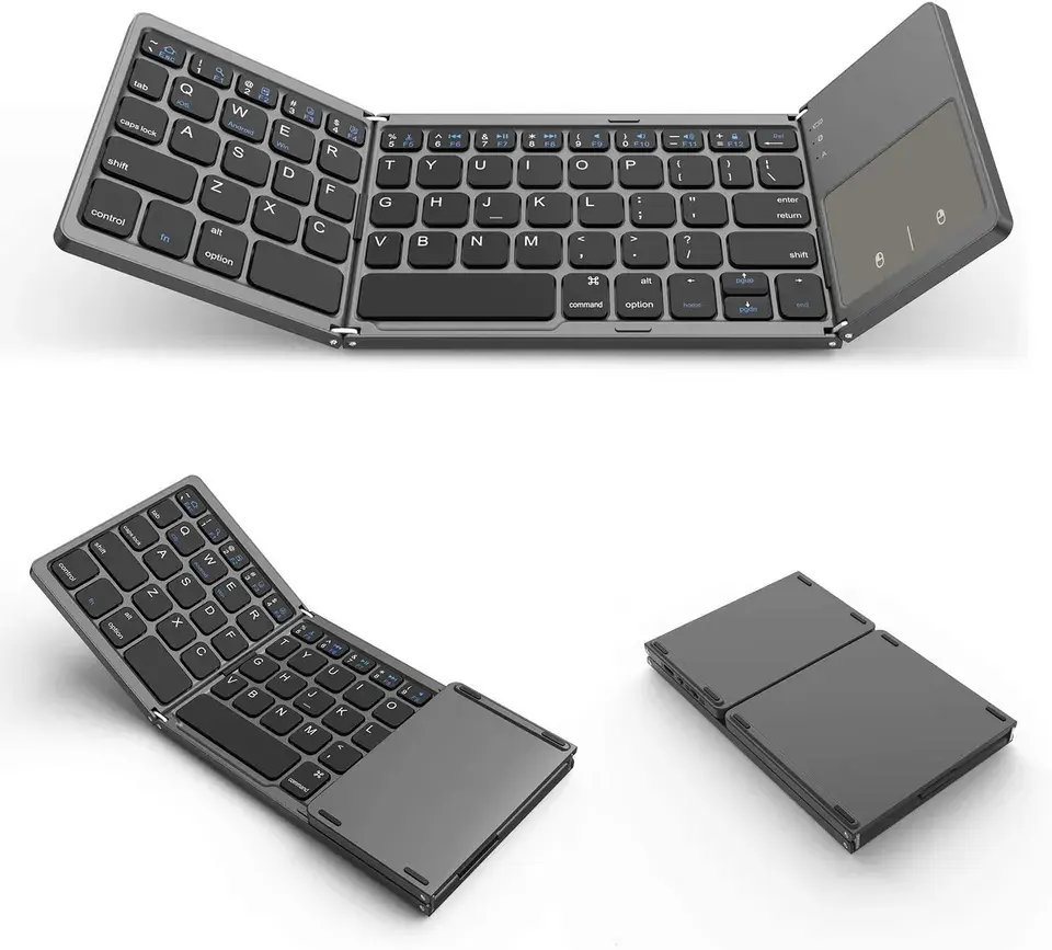 Seenda WGJP-003B Foldable Touch Pad Portable Blue Tooth 78 Keys BT Keyboard For Xiaomi Ipad Os Macbook Air Imac