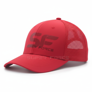 Sombrero de béisbol de color rojo liso personalizado para hombres Ropa deportiva de algodón ajustable para uso al aire libre Sombrero de béisbol clásico - Product Image 1