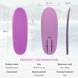 โลโก้สั่งทำ 96 ซม. 8.3 ลิตร บอร์ดไฮโดรฟอยล์ SUP วิงฟอยล์ แบบปั๊มลมแข็ง พร้อมแผ่นกันลื่น EVA คายัคบอร์ด เซิร์ฟบอร์ด JFS-FB 011 โลโก้สั่งทำ - Product Image 5