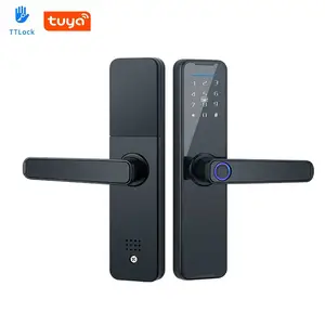 High Security home Hotel Password Keyless Entry Remote Control WiFi Tuya BLE TTLock Fingerprint Digital Smart Door Lock