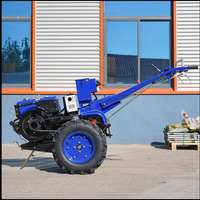 Mini Tracteur Agricole à Conduite Manuelle 12CV 15CV 18CV 20CV 22CV avec Motoculteur Rotatif