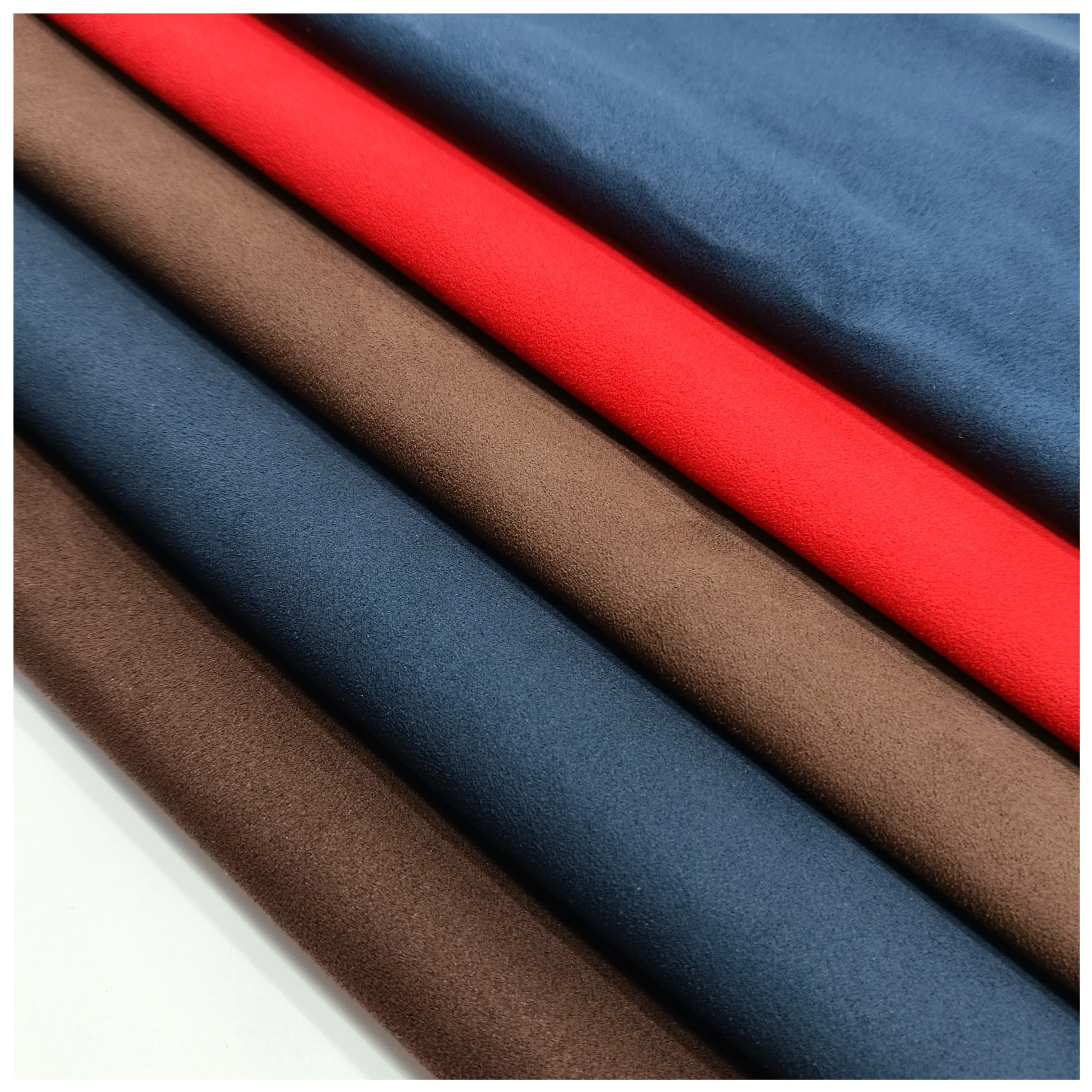 Nova moda impermeável camurça couro superfície semelhante alcantra tecido vinil estofos tecido para estofos carro/sofá fazendo