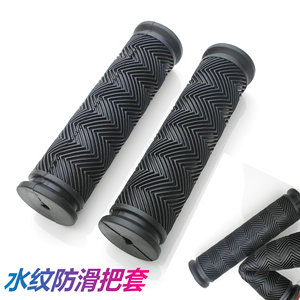 Puños para manillar de bicicleta, 22,2 mm, TPR, antideslizantes, con diseño de ondas de agua, para bicicletas de montaña - Product Image 3