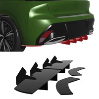 Car Rear Bumper Spoiler Lip Diffuser Modification Part For Peugeot 308 Allure 2022-2025 Bumper Guard Protector Car Accessories