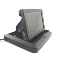 5 pouces petit numérique pliable TFT LCD véhicule tableau de bord écran d'affichage sauvegarde pli moniteur pour caméra de recul USB 1 an