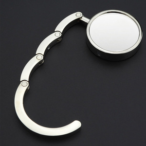 Gancio per borsa rotondo laterale <span class=keywords><strong>da</strong></span> <span class=keywords><strong>tavolo</strong></span> ganci per borsa appesi portatili gancio per borsa pieghevole per cucchiaio gancio rotondo per borse in metallo - Product Image 6