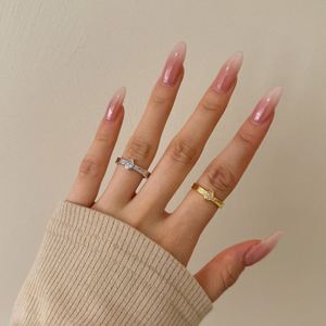 Anillos de Compromiso de Plata de Ley 925 con Diseño Clásico Dylam, Chapados en Oro de 18K y Rodio, con Circonita Cúbica 5A en Forma de Lágrima - Product Image 2
