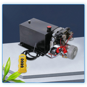 Double Acting Vehicle Mounted Hydraulic <b>Pump</b> 250 <b>Bar</b> 2 Hp Tandem <b>Pump</b> For Dump Trucks And Lifts Remote Control - Product Image 3