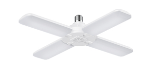 52W E27 <span class=keywords><strong>LED</strong></span> Highbay biến dạng ánh sáng trần cho nhà để xe/gác mái/tầng hầm/nhà 5000LM AC điện nhựa cơ thể toàn cầu - Product Image 3