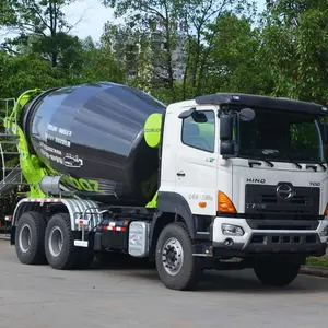 Zoomlion T 700 Hino chasis 6x4 4m3 mini camión mezclador de concreto, precio de fábrica para la venta