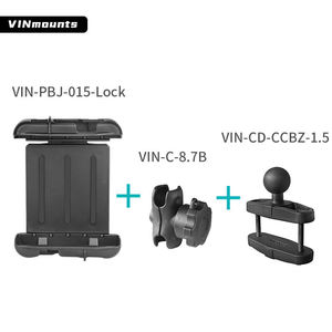 VINmounts Heavy Duty Lockable 8 Inch <b>Tablet</b> Mount with 8.7cm Dual Socket Arm 360° Adjustable Warehouse Forklift Use - Product Image 6