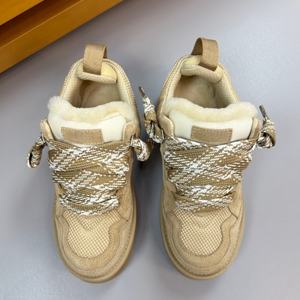 Designer Custom Made Luxury Brand's New Mel Winter Breathable Walking Casual <b>Woolen</b> Shoes Laces Low <b>Top</b> Snow Boots - Product Image 2