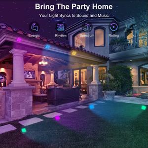 Luces de Escenario RGBW con Control por Aplicación, Cambio de Color, IP67 Impermeables, Proyector de Pared para Jardín, Paisaje, Foco LED Inteligente - Product Image 2