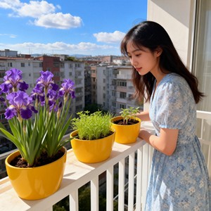 Kits de propagation pour la maison et le jardin en gros de Chine / Pots de fleurs en céramique noire émaillée HARVIT HYFP-08 - Product Image 6