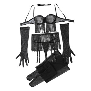 Nuovi Arrivi 2025: Set di <span class=keywords><strong>Lingerie</strong></span> <span class=keywords><strong>Sexy</strong></span> in 8 Pezzi, Costume Trasparente <span class=keywords><strong>Super</strong></span> <span class=keywords><strong>Sexy</strong></span> per Adulti con Set di Reggicalze, Biancheria Intima in Pizzo - Product Image 5