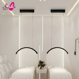 Nouvelle <span class=keywords><strong>lampe</strong></span> LED demi-lune pour salon de beauté, 27 pouces, 110V/220V, 48W, à intensité variable, pour extension de cils - Product Image 4