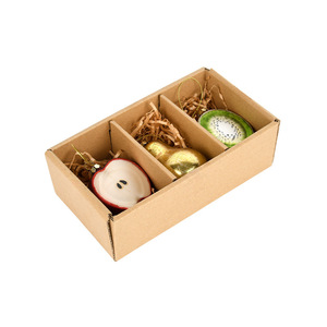Cute Simulation Food <b>Glass</b> <b>Baubles</b> Christmas Tree Hanging Ornament, Fruit Vegetable Shape Christmas Holiday Decorations - Product Image 6