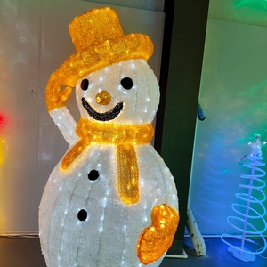 Reallife Taille Colle Bonhomme De Neige Vacances Décoration Intérieure/Extérieure LED Paysage 200w 24v 3D LED Motif Lumière - Product Image 4