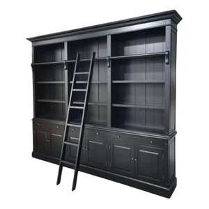 Puerta Escritorio Oficina Estante de esquina Estantería Niño Sólido Girar Estantería de madera moderna con cajón - Product Image 3