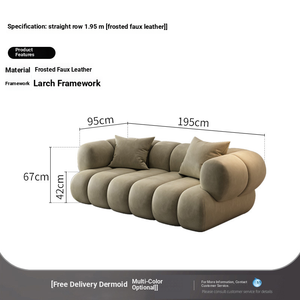 أريكة فاخرة قابلة للتحويل بتصميم عصري محمول لغرفة المعيشة وغرفة النوم والفنادق، طقم أريكة ركنية بسيطة للمنزل - Product Image 4