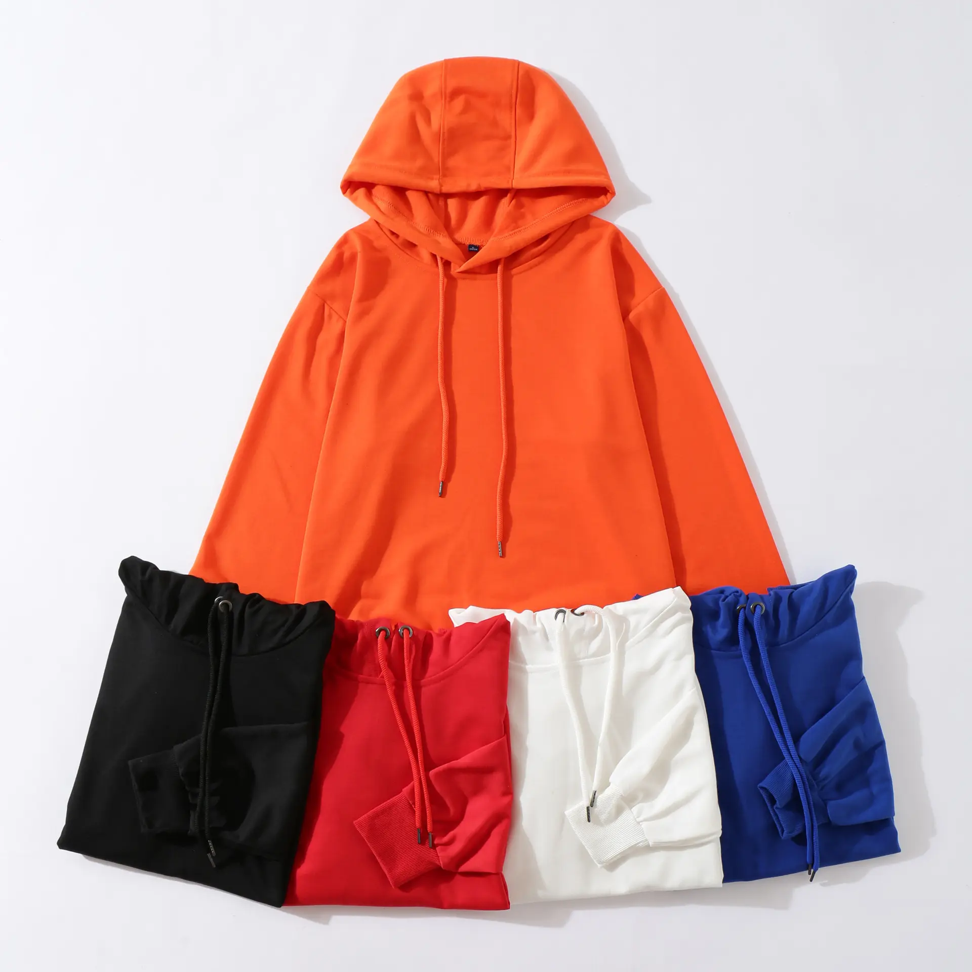 İlkbahar ve sonbahar hoodie düz renk hoodie özel uzun kollu hoodie hırka ceket baskılı logo nakış süper David giysileri