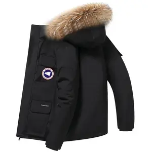 Hochwertige Custom Canada Style Herren Gänse daunen jacke Outdoor 1:1 Qualität Winter jacke