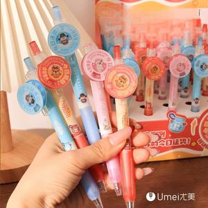 Stylo Gel Rotatif Porte-Bonheur avec Poignée en Silicone Étendue pour Étudiants – Écriture Fluide et Jouet Anti-Stress - Product Image 4