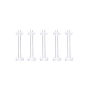 Wholesale Clear Acrylic Thread <strong>Piercing</strong> <strong>Retainers</strong> Invisible Earring Labret Stud Septum Horseshoe Ring Body <strong>Piercing</strong> Jewelry - Product Image 5