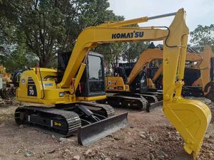 Komatsu-Excavadora japonesa PC70 de 7 toneladas, excavadora de orugas usada PC70, excavadora de segunda mano, movimiento de tierra - Product Image 3