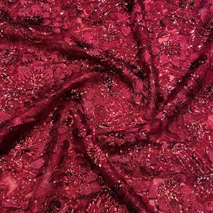 Новейшая Цветочная французская кружевная ткань с вышивкой и блестками, африканская свадебная ткань для нигерийской свадебной одежды - Product Image 4