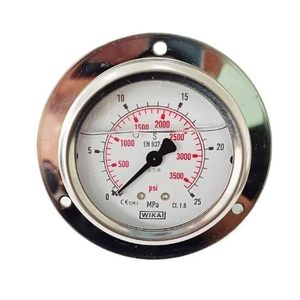 เกจวัดแรงดันแบบอนาล็อก WiKA 0-3500 Psi 0-25 Mpa Cl 1.6 สำหรับใช้งานในอุตสาหกรรม - Product Image 1