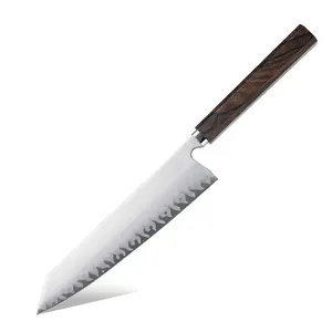 Premium Handmade Japanese 5 Layers Clad High Carbon Stainless Steel Kitchen Chef Kiritsuke Knife With Ciricote Wood Handle