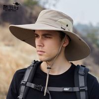 Topi Bucket Lebar Anti Air, Bernapas, Dapat Dilipat, Topi Boonie Custom untuk Memancing, untuk Pria dan Wanita