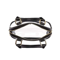 Sac à bandoulière transparent en PVC imperméable personnalisé pour femmes, idéal pour les voyages