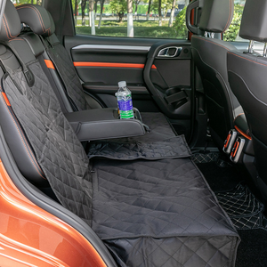 Hamaca para Perros 100% Impermeable para Asiento Trasero de Coche, Funda para Asiento de Coche con Ventana de Malla y Bolsillos de Almacenamiento - Product Image 5