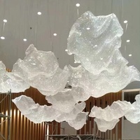 Lustres en cristal modernes et luxueux sur mesure, lampes suspendues en verre, éclairage décoratif de plafond pour salon, hall d'hôtel