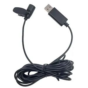 Wholesale mini hidden lavalier lapel microphone USB condenser microphone for PC computer and tablet