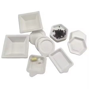 Vente en gros Assiette à gâteau canne à sucre Plateau à dessert en bagasse biodégradable <span class=keywords><strong>Miniware</strong></span> en pâte à papier - Product Image 2