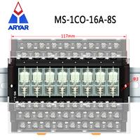 Interférence antistatique de haute qualité 8 canaux 1 SPDT G2R-1-E de montage sur Rail DIN Module de relais d'interface 12V/24V 16A