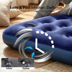 ที่นอนลมแบบพกพาสำหรับ 1 คน รุ่น Ultra-Comfort เหมาะสำหรับการตั้งแคมป์ ใช้ในบ้าน และการเดินทาง - Product Image 4