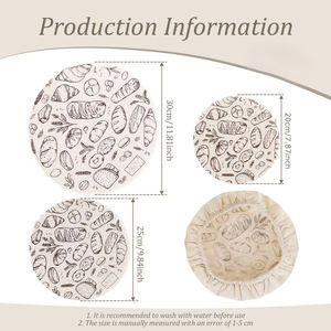 Couvre-bol à levain élastique, couvre-pâte à pain pour la fermentation, germination des céréales, levain - Product Image 6