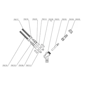 Venturi-boquillas 1006485 bomba de polvo 1007780 gema, piezas de pistola de recubrimiento de polvo, no pieza OEM, compatible con productos Gema