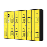 Casiers électroniques intelligents pour bagages, pour aéroports et gares ferroviaires, service 24h/24 et 7j/7, sécurisés, robustes et durables en acier