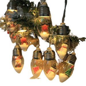 Waterproof LED Wishing <b>Bottle</b> Doll <b>Light</b> String with Snowflake Design for Christmas Tree Decor IP44 Rated - Product Image 1